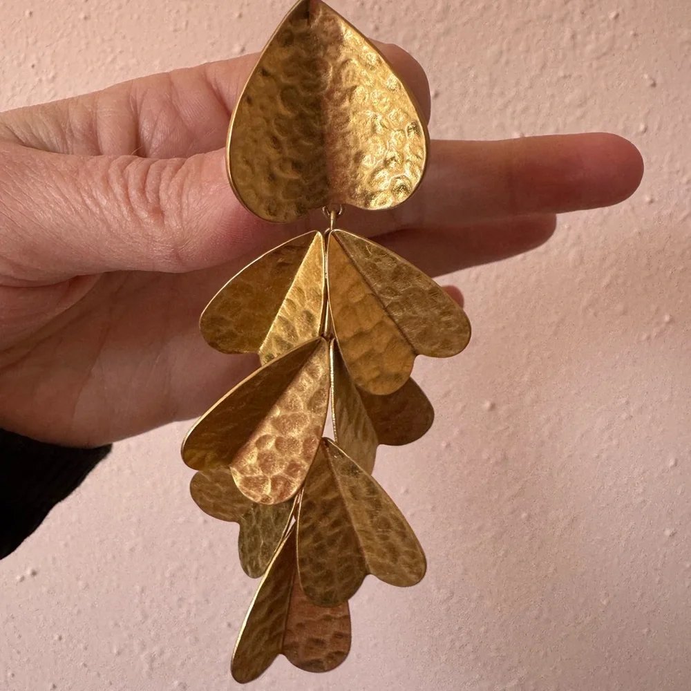 Kate Spade Gold Statement Earrings - Picture 2 of 3